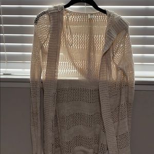 Roxy tan hooded sweater